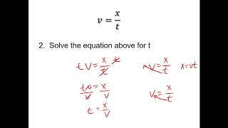 Physics Math Rearranging Equations [upl. by Conal]