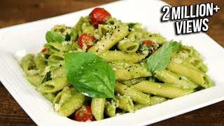 How To Make Pesto Pasta  Penne Pasta With Pesto Sauce  The Bombay Chef  Varun Inamdar [upl. by Ludlow]