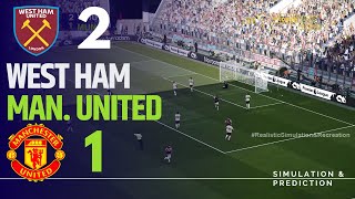 WEST HAM 21 MANCHESTER UNITED • Highlights • Premier League 2425  SimulationRecreation [upl. by Rhines]