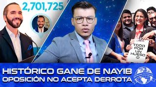 27 millones de salvadoreños reeligen a Nayib Bukele  Oposición no soporta y exige anular elección [upl. by Chesney]