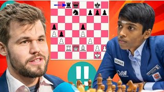 Magnus Carlsen vs Rameshbabu Praggnanandhaa 4 [upl. by Rutter]