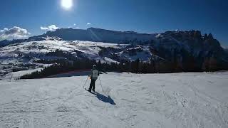 Seiser Alm ski resort in the Dolomites [upl. by Latsyrc679]