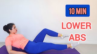 10 MIN LOWER ABS WORKOUT NO EQUIPMENT [upl. by Liatnahs]