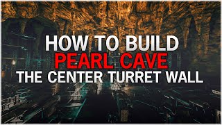 HowToBuild 9 Pearl Cave Turret Wall on TheCenter 1 for Official PvP 2021  ARK Survival Evolved [upl. by Ehc312]