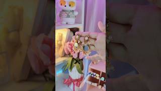 DIY Earrings🪞👑🤎✨  Diy jewellery making shorts diy viral handmade trending jewellery [upl. by Naujad834]