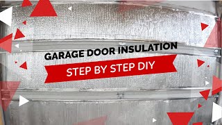 Garage door insulation step by step guide for Canadian Winter Beginner DIY [upl. by Valsimot147]