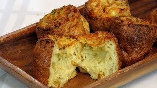 Gruyere Chive Popovers  Lynns Recipes [upl. by Hcaz]