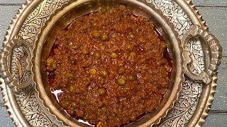 Keema matar  quick and tasty matar keema  kheema recipe  kashmiri keema kashmir [upl. by Belsky516]