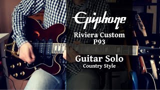 Epiphone Riviera Custom P93  Guitar solo [upl. by Euginomod143]