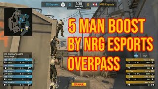 5 Man Boost by NRG Esports at Overpass  CSGO [upl. by Eylatan237]