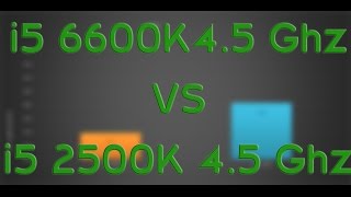 Intel i5 6600K 45 Ghz vs Intel i5 2500K 45 Ghz  BENCHMARKS  GAMING TESTS REVIEW  Win 10 [upl. by Vernice]