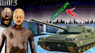 New tank escape in granny 3 🤣Full gameplay on vtg [upl. by Irakab]