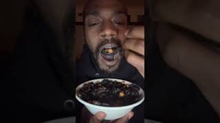 mukbang munching halloween spooky ring breakfast cereal [upl. by Trik]