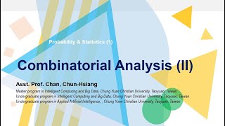 W03 機率與統計 Combinatorial Analysis Part II 多項式定理 多項式係數 整數解組合 [upl. by Saundra]