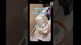 DIY EarringsHow water soluble stabilizer works Water Soluble Embroidery trending ds1300 [upl. by Atiekal]