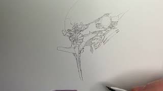 Sketch 032 MITOGRAFIA  Kenneth Rocafort [upl. by Coop]