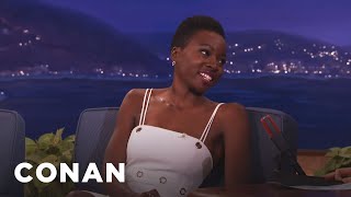 Danai Gurira quotThe Walking Deadquot Is The New quotFamily Ties”  CONAN on TBS [upl. by Anawahs621]