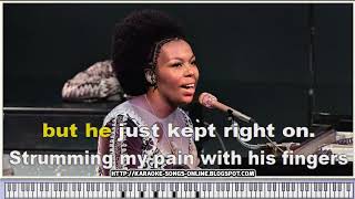 Roberta Flack  Killing Me Softly with His SongKaraoke version with virtual piano amp lyricsYOUTUBE [upl. by Ylrebmi]