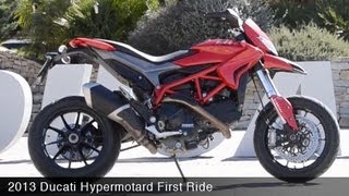 MotoUSA First Ride on the 2013 Ducati Hypermotard [upl. by Alitta]