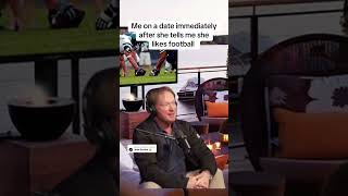 a real football guy knows the right questions to ask on the first date 🐐 tailgatesports gruden [upl. by Nylleoj]