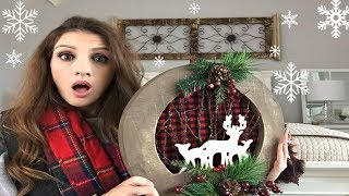 CHRISTMAS DECOR HAUL  Farmhouse Style [upl. by Hoebart]