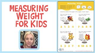 Measuring Weight in Ounces Pounds and Tons for Kindergarten and First Grade  Teaching Measurents [upl. by Lyrrehs]