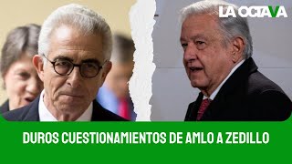 AMLO CUESTIONA a ZEDILLO sobre EL FOBAPROA PENSIONES SALARIO MÍNIMO y TRENES [upl. by Sax669]