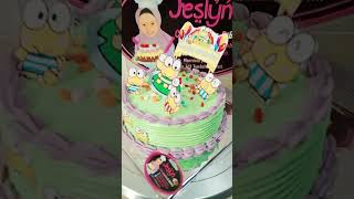 Kue tart kodok birthdaycake cakeulangtahun kuetartkodok [upl. by Yltnerb]