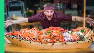 66 POUND SEAFOOD BOAT CHALLENGE World Record Attempt [upl. by Merna]