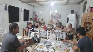 FAMÍLIA DANTAS REUNIDA 🙏 MAINHA PREPAROU O DOCE DE MAMÃO 😋TEVE ATE CHURRASCO [upl. by Joshuah]