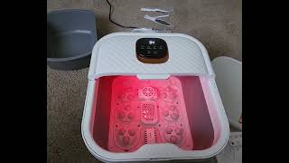 UNIFULL Collapsible Foot Spa Bath with Heat Motorized Massager [upl. by Asseralc]