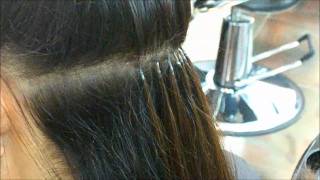 Keratin Glue Hair Extensions by Euphora Best Hair Salon in Queens NY [upl. by Dur521]