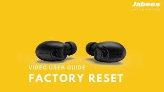 Jabees Beebud  True Wireless Earbuds  How to do the Factory Reset [upl. by Aser824]