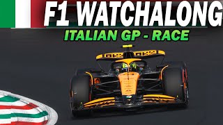 🔴 F1 Watchalong  ITALIAN GP  RACE  with Commentary amp Timings [upl. by Adarbil769]