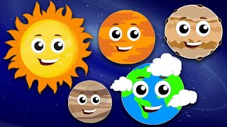 Planets Song Our Solar System and Kids Learning Videos [upl. by Charis]