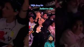 Diljit jacket give ￼😲OMG So Lucky Fan ￼viralvideo hindisong Diljit Dosanjh funny [upl. by Haslett]