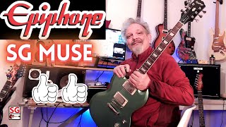 EPIPHONE SG MUSE GRAN BELLA CHITARRA MA A FINE VIDEO CONFRONTO CON HARLEY BENTON DCDLX Gotoh [upl. by Eillas]