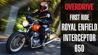 Royal Enfield Interceptor 650 Quick Ride Review  OVERDRIVE [upl. by Aruon665]