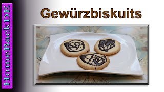 Biskuitplätzchen  Backanleitung von HomeBackDE [upl. by Ramedlaw]