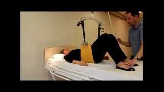 Guldmann Ceiling Hoist Lift Of Pelvis Exercise [upl. by Hannan]