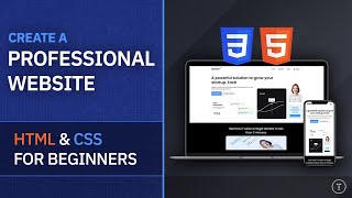 Professional Website From Scratch  HTML amp CSS For Beginners [upl. by Anilatsyrc]