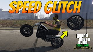 INSANE MOTORCYCLE SPEED GLITCH WITH THIS ONE TRICK 2022 GTA 5 ONLINE CONTRACT DLC UPDATE [upl. by Sheelah]