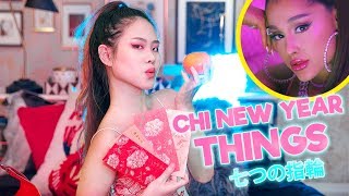 CHINESE NEW YEAR THINGS we all hate【7 RINGS PARODY】 MiniMoochi [upl. by Leuqcar]