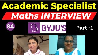 Byjus Academic Service Partner Interview Training Maths work from home  Selected Candidate [upl. by Dnalor]