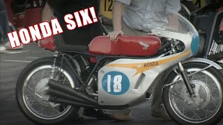 Awesome sound of a Honda Six Isle of Man TT On the Prom 2007  Honda RC166 [upl. by Nnylhtak280]