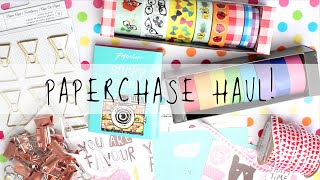 Paperchase Haul March 2016  MyGreenCow [upl. by Hplar]