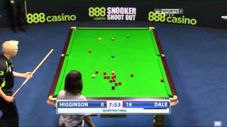 Dominic Dale  Andrew Higginson Quarter Final Snooker Shoot Out 2014 [upl. by Ragde]