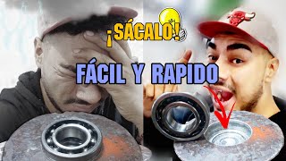 ¿Cómo sacar un balero rodamiento encajonado  Método fácil  ¡Sin extractor [upl. by Eneres337]