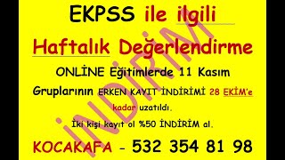 EKPSS atamatercihkadro HAFTALIK Değerlendirme yayınıEKPSS 2026 ONLİNE gruplarımız 28 Ekime kadar [upl. by Janyte]