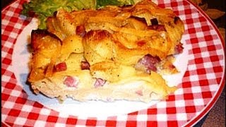 Gratin de pâtes au reblochon et au dés de jambon [upl. by Eidoj870]